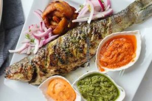 poisson braise cameroun plantain