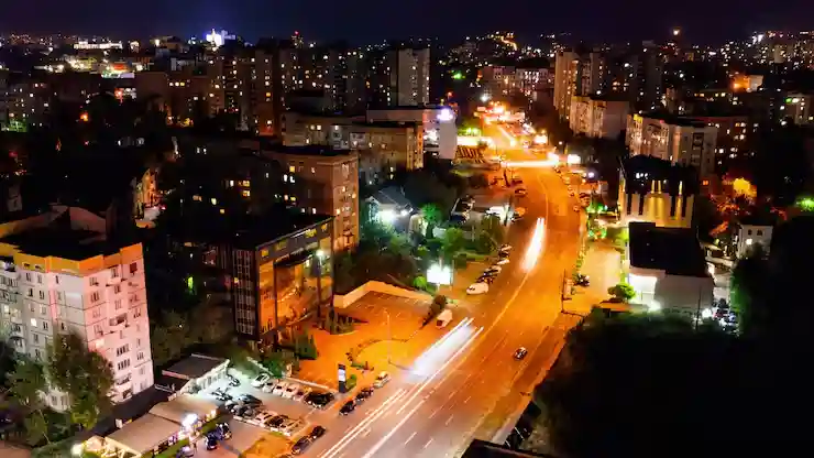 Douala nuit skyline fleuve Wouri capitale économique Cameroun